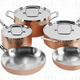 Cuisinart Tri-ply Hammered Copper Set | $140 | Woot | Free shipping for Prime members